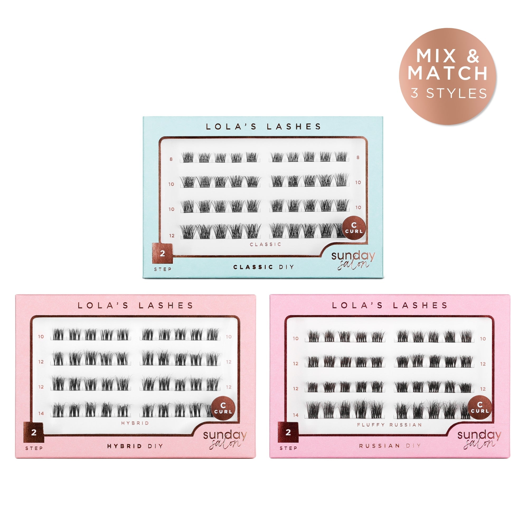 DIY Lash Extensions Trio Refill Bundle