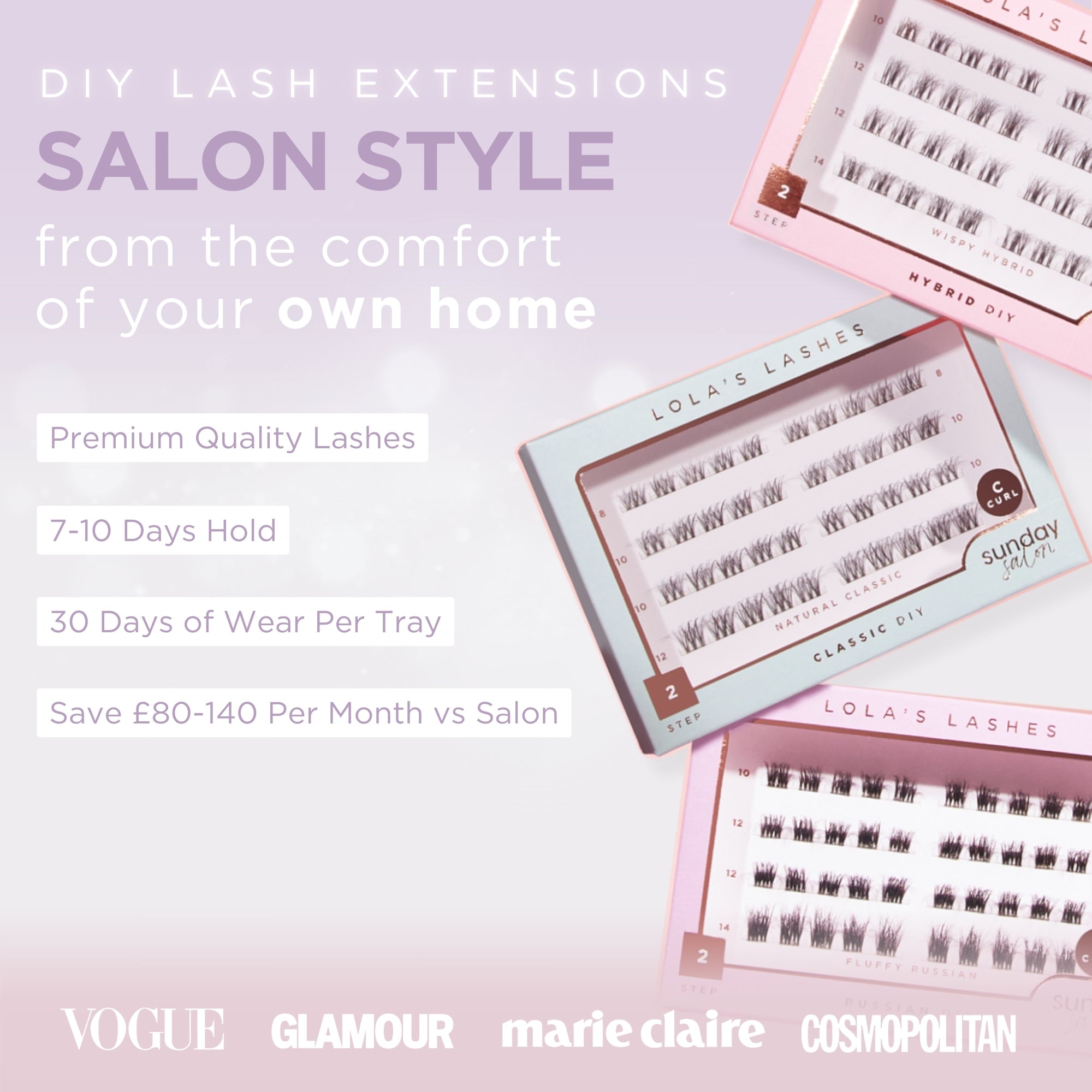 Cat-Eye Hybrid DIY Lash Extensions Starter Set