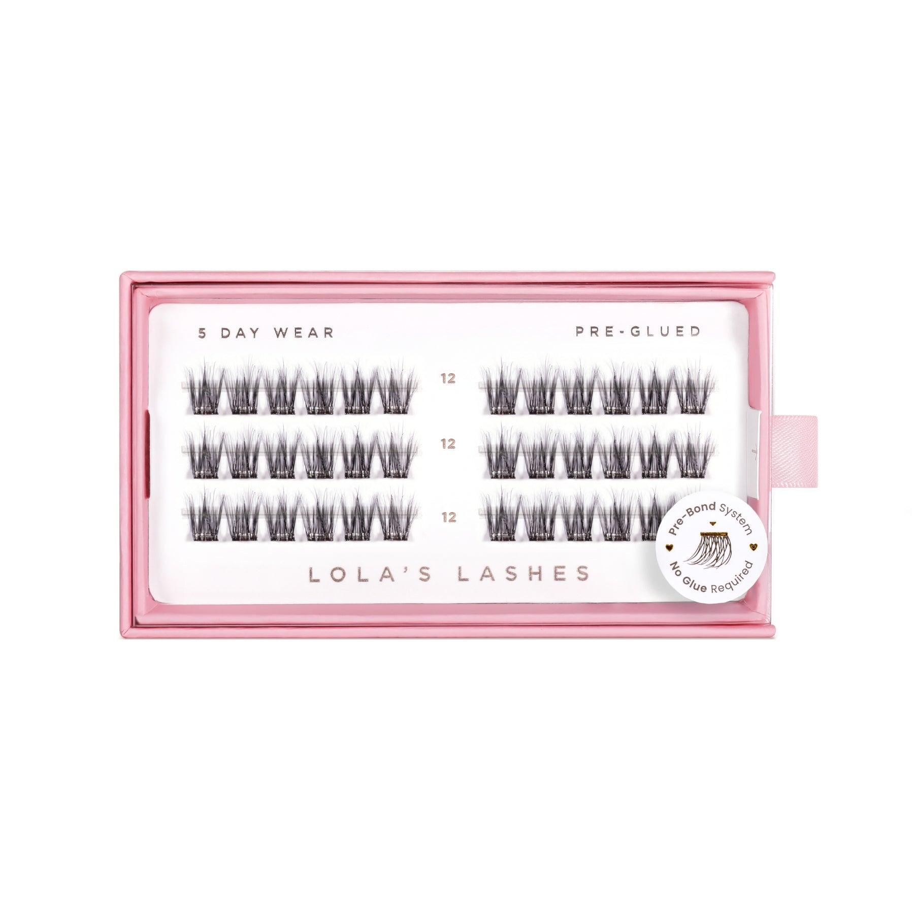 Feathered Single Length Pre-Glued Lashes