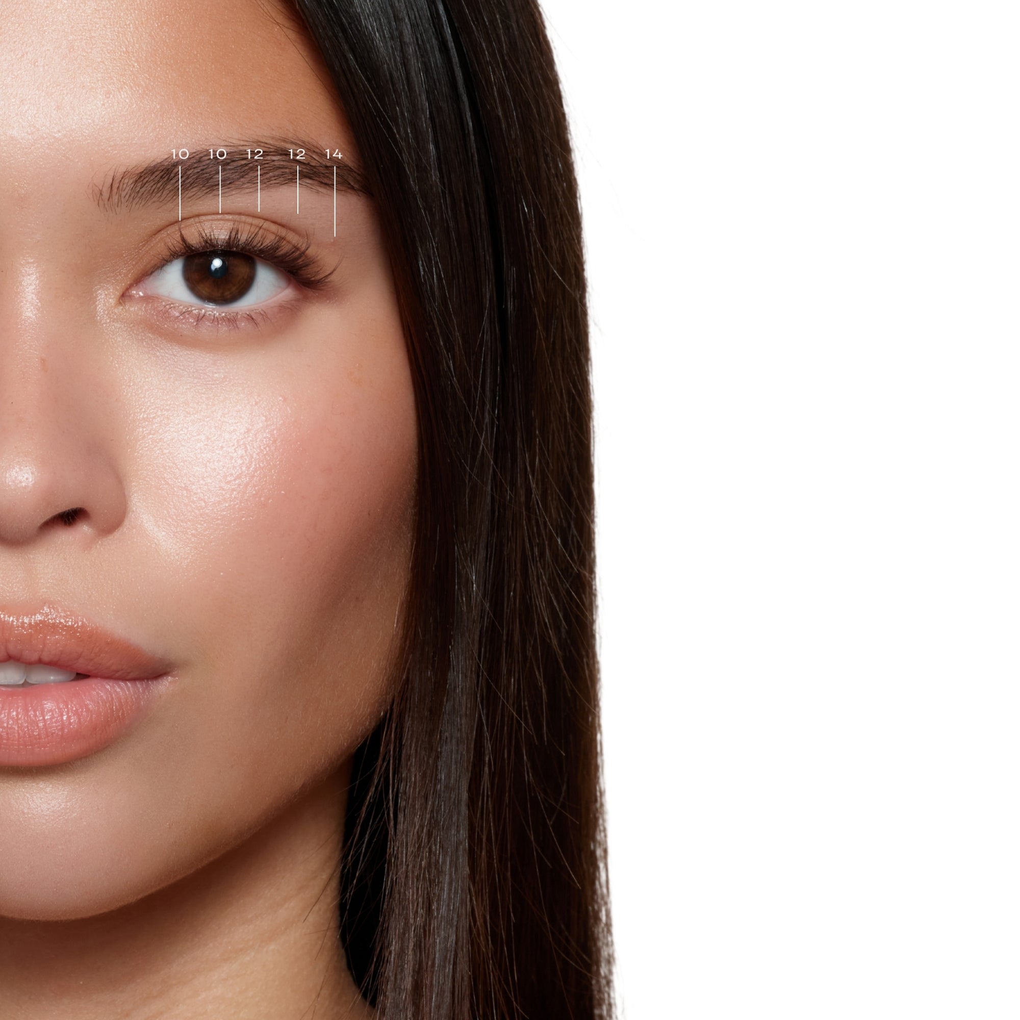 Feathered Dark Brown Pre-Glued Lashes Set