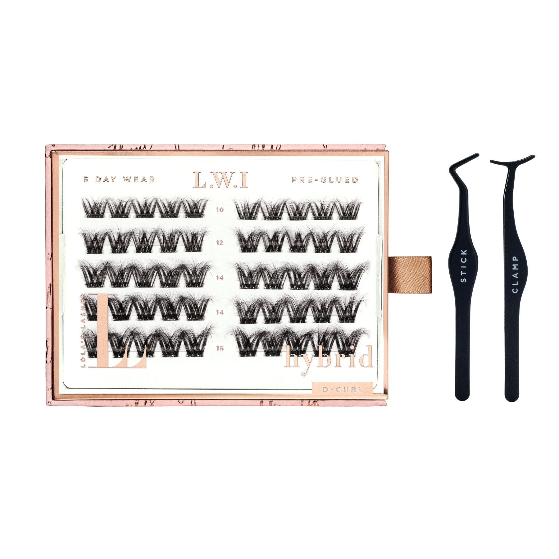 LWI Fluffy Hybrid Pre-Glued Lashes Set
