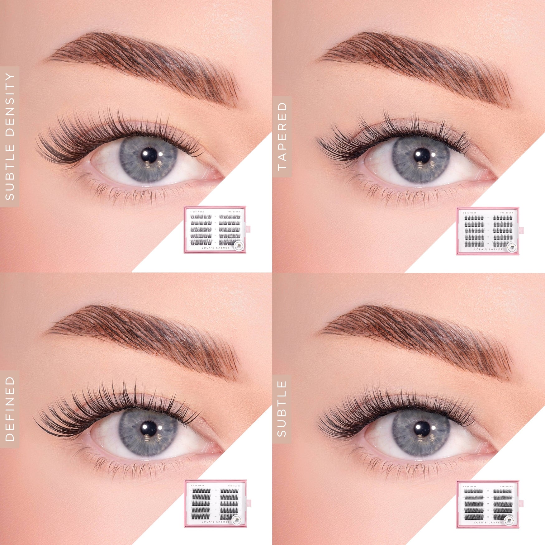 Pre-Glued Lashes Trio Refill Bundle