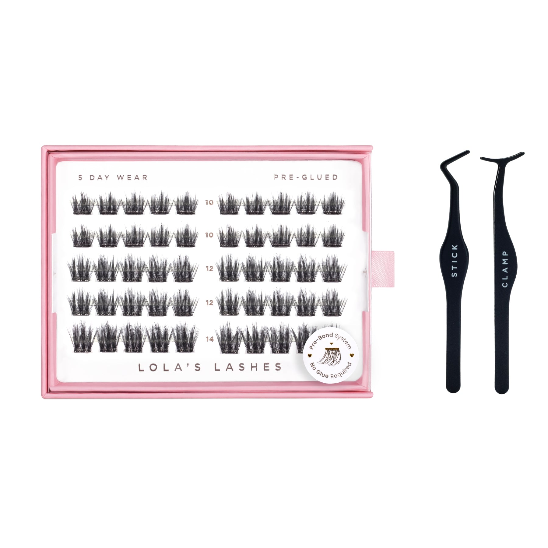 Satin Volume Pre-Glued Lashes Set