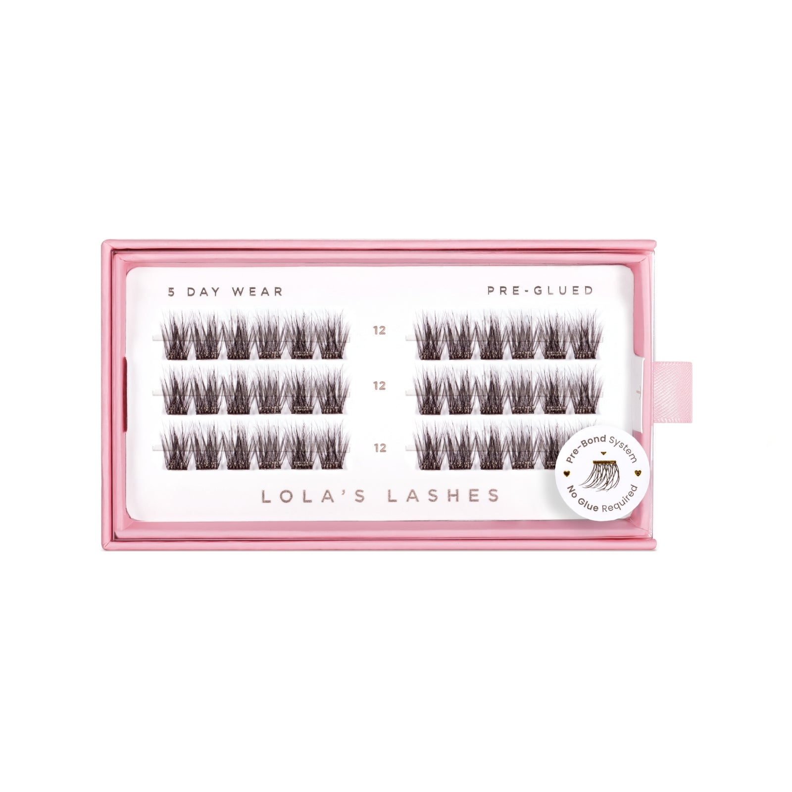 Soft Wisp Dark Brown Single Length Pre-Glued Lashes
