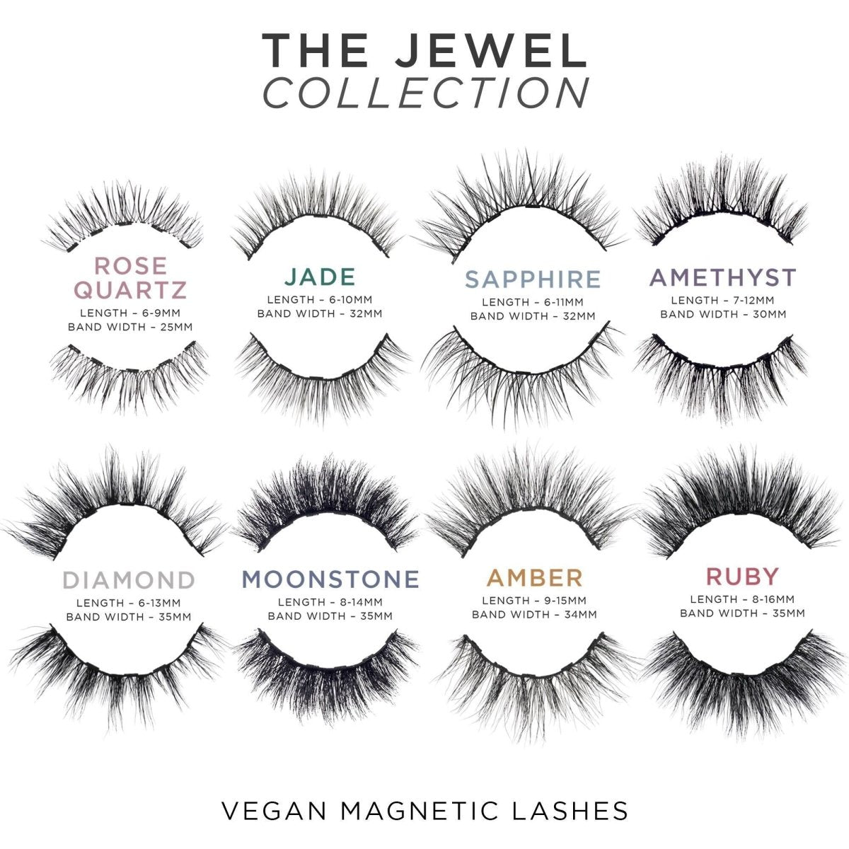 Jewel Magnetic Eyelashes - Lola's Lashes