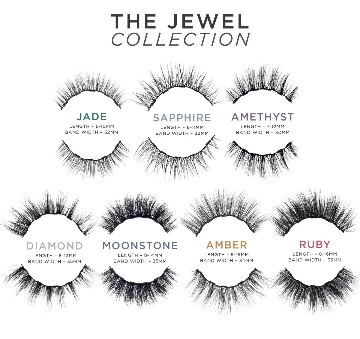 Jewel Strip Eyelashes - Lola's Lashes