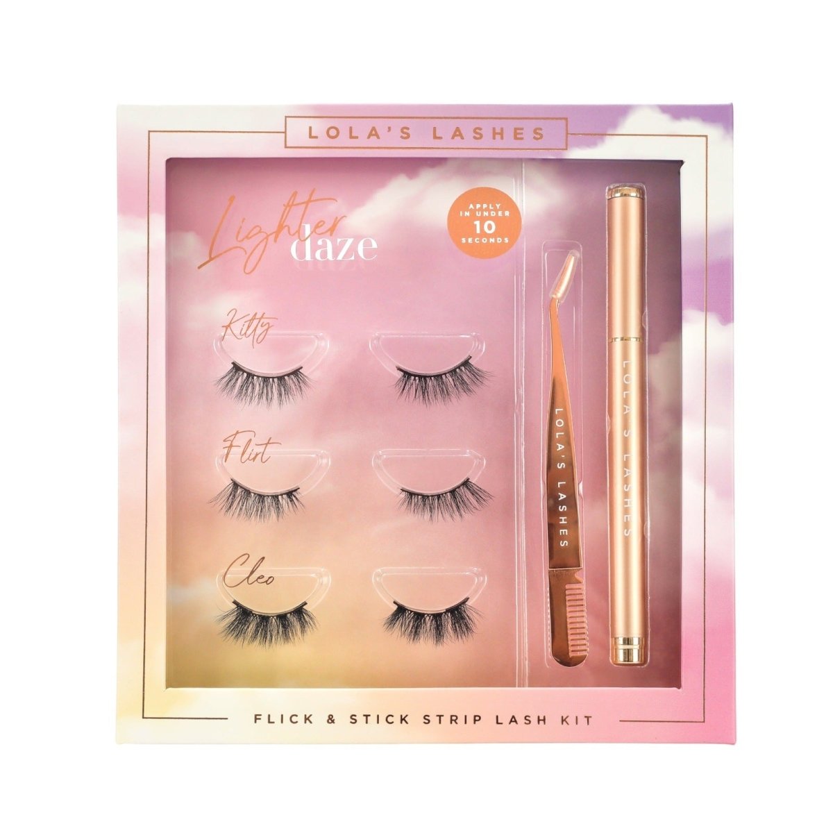 Lighter Daze Flick & Stick Half Lash Set - Lola's Lashes