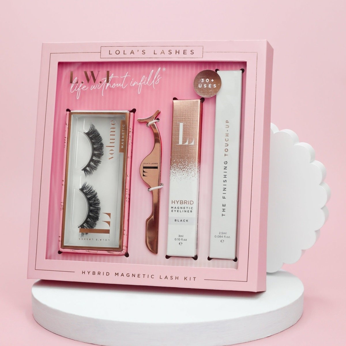 L.W.I Curl Power Russian Hybrid Magnetic Lash & Liner Set - Lola's Lashes