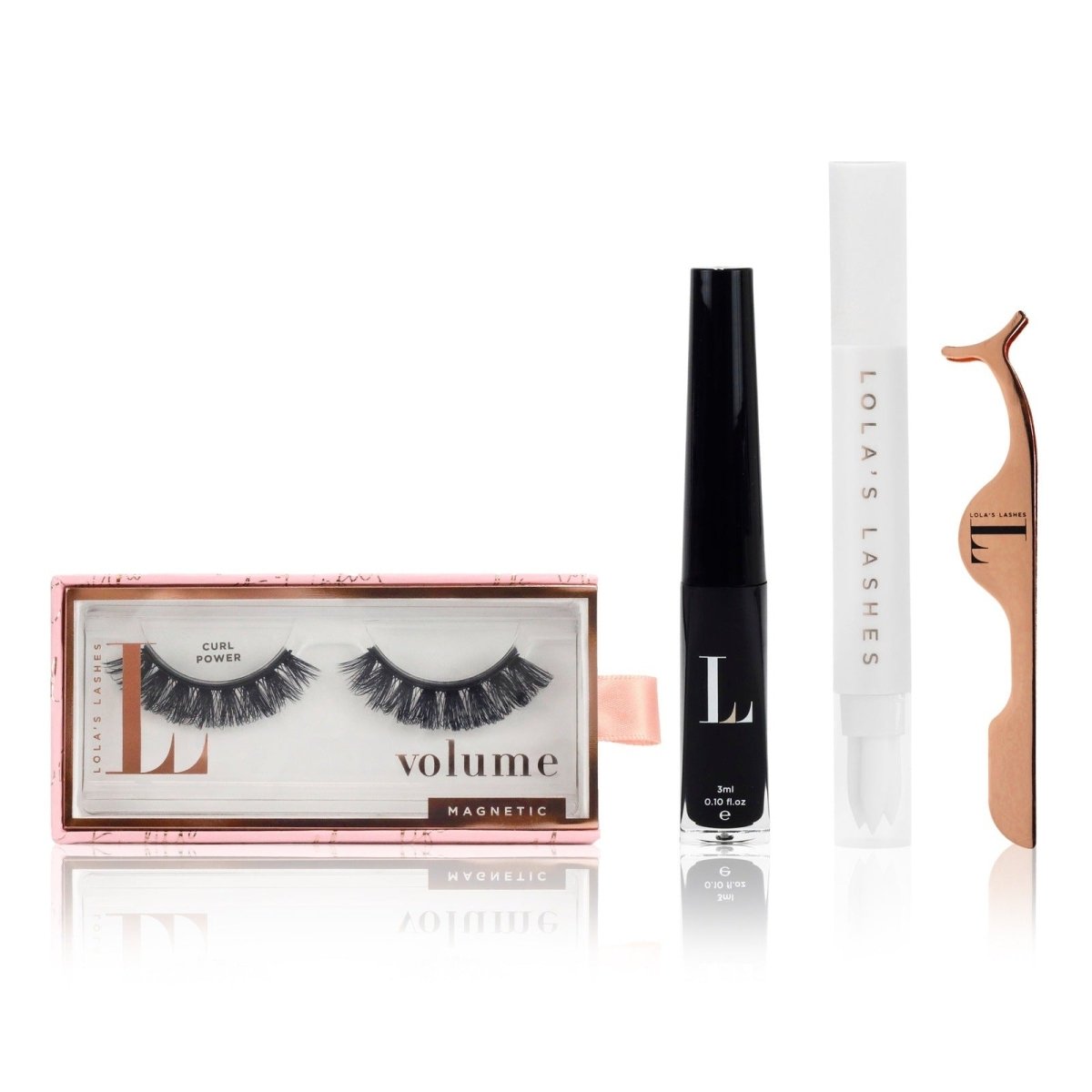 L.W.I Curl Power Russian Hybrid Magnetic Lash & Liner Set - Lola's Lashes