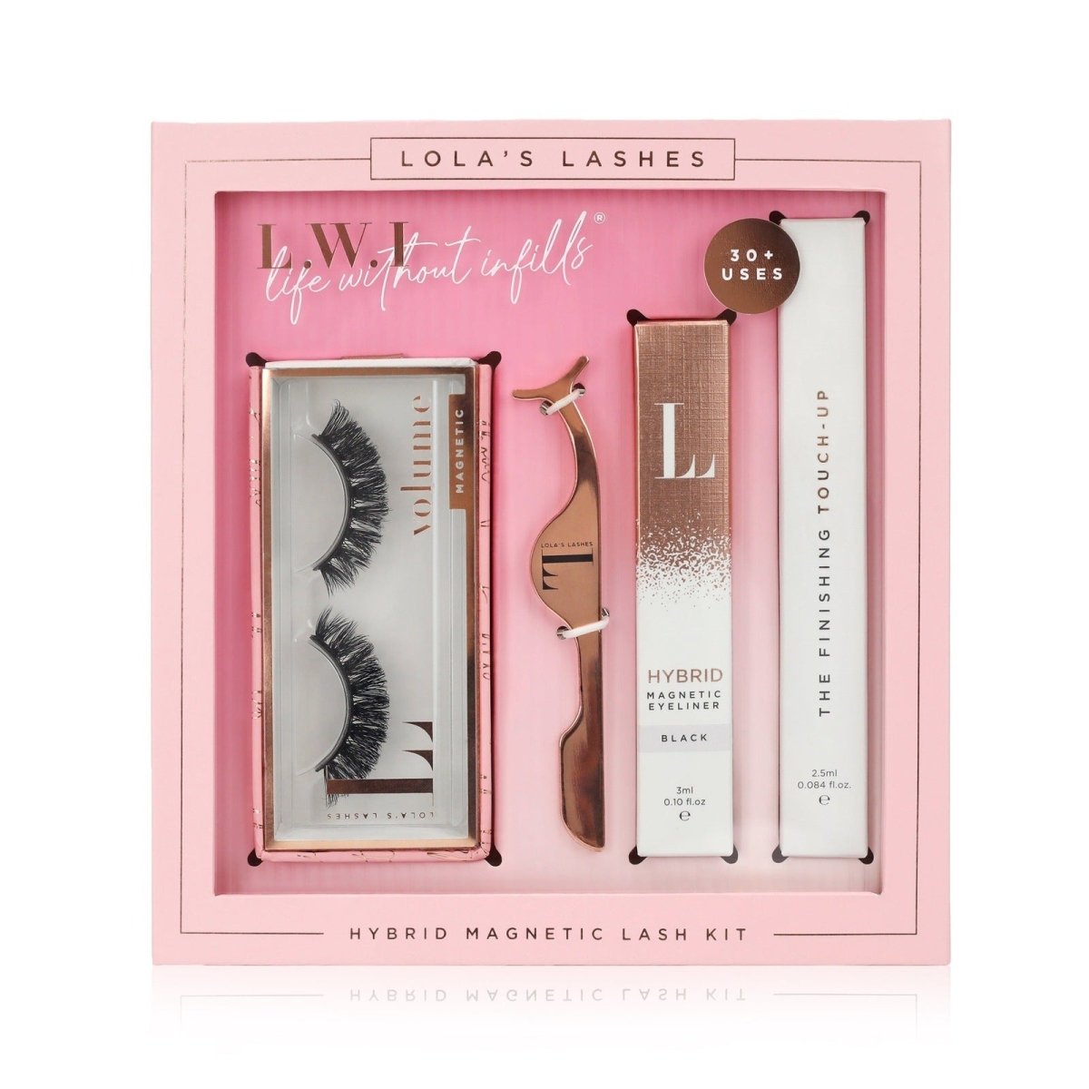 L.W.I Curl Power Russian Hybrid Magnetic Lash & Liner Set - Lola's Lashes