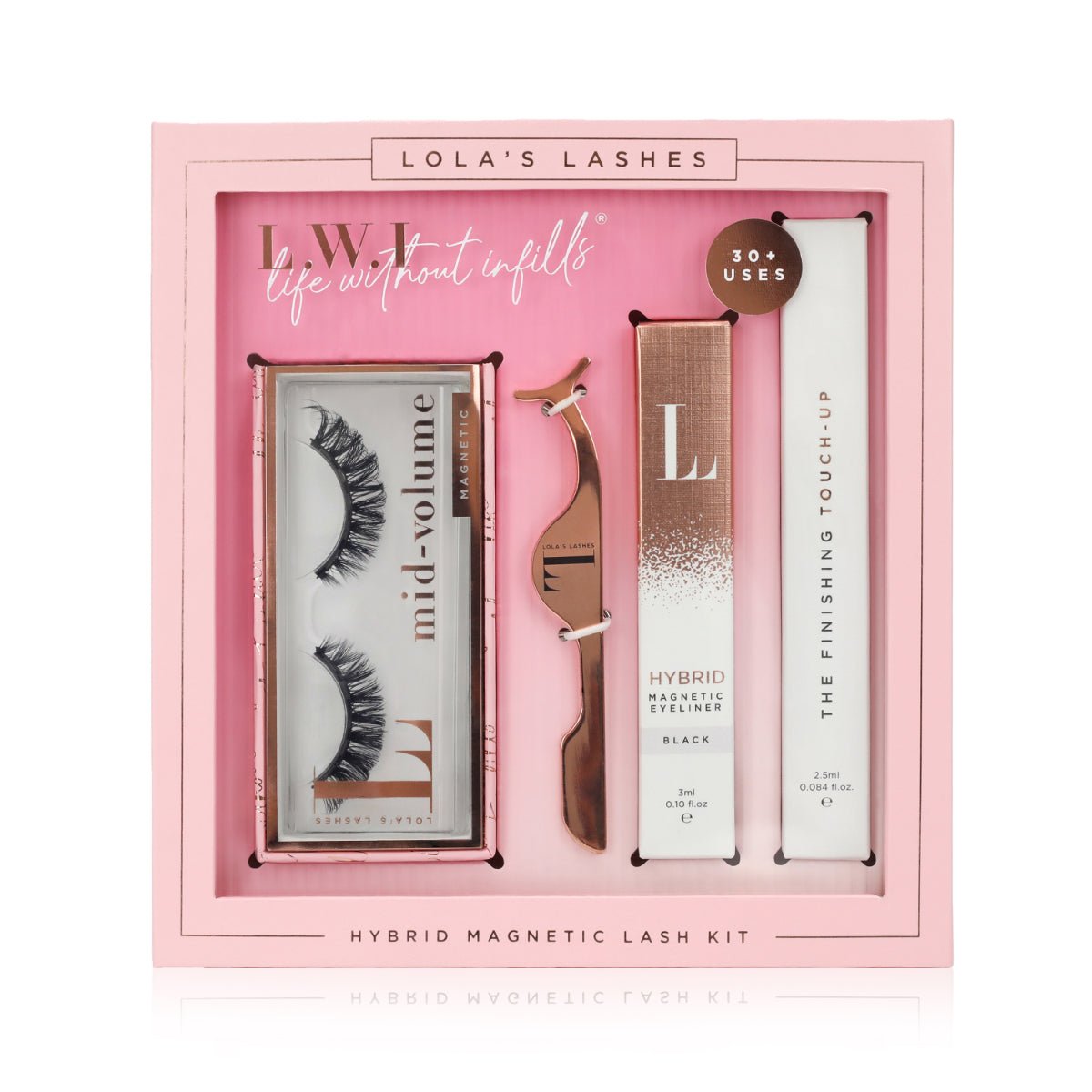 L.W.I Icons Only Russian Hybrid Magnetic Lash & Liner Set - Lola's Lashes