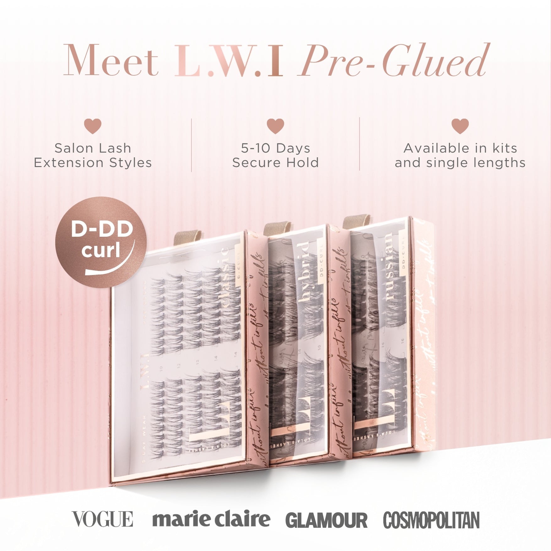 LWI Russian Volume Pre-Glued Lashes Set