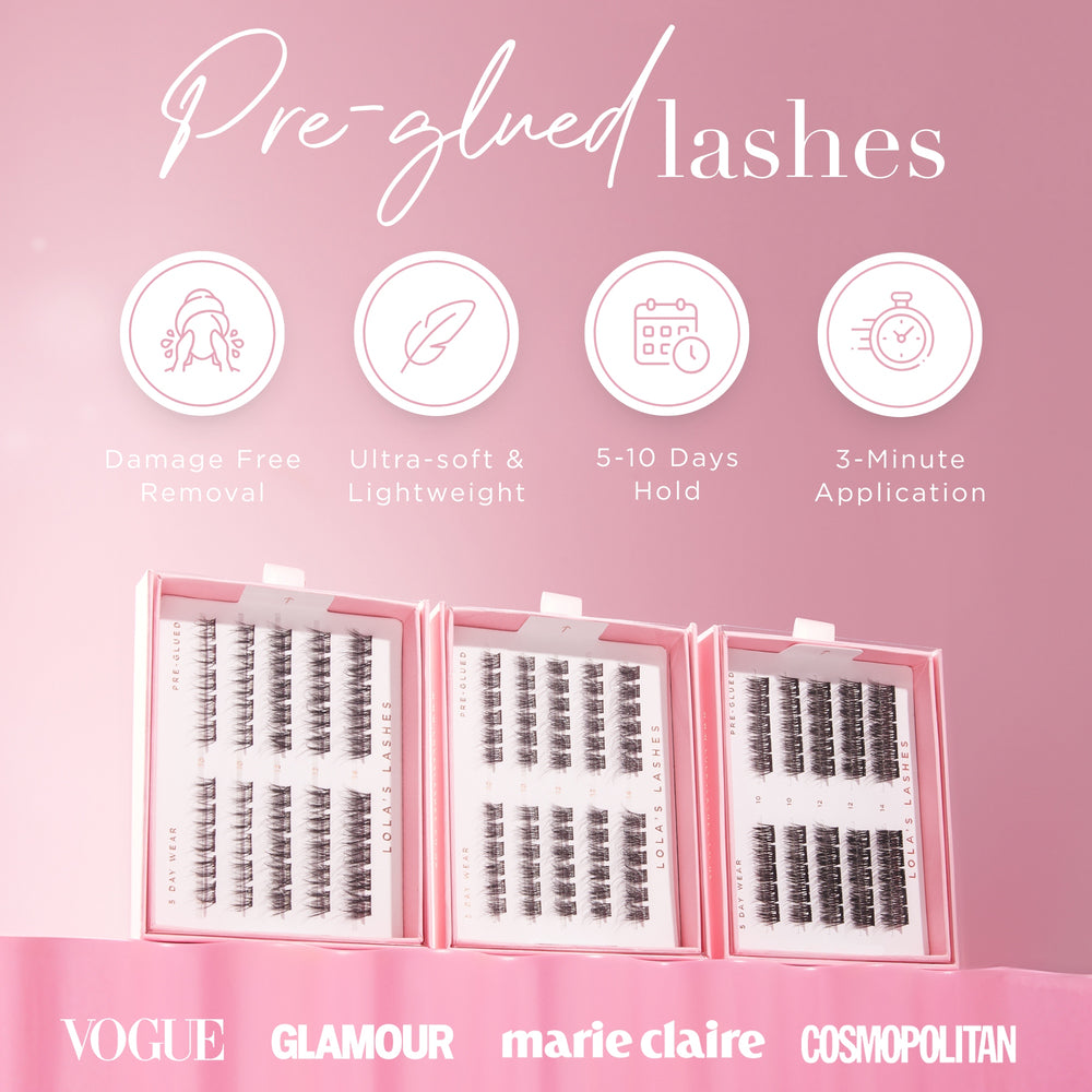 Soft Definition Single Length Pre-Glued Lashes