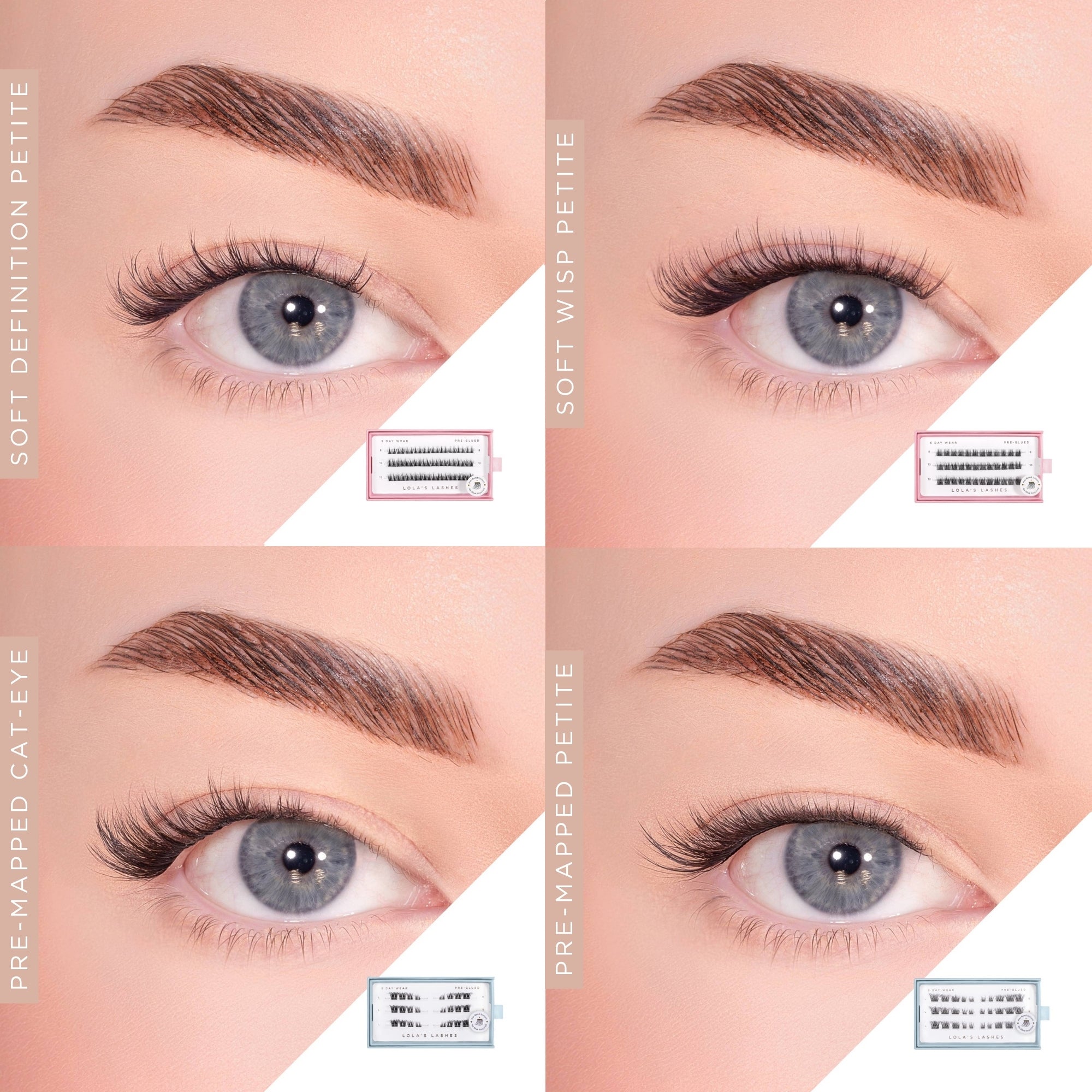 Pre-Glued Lashes Trio Refill Bundle