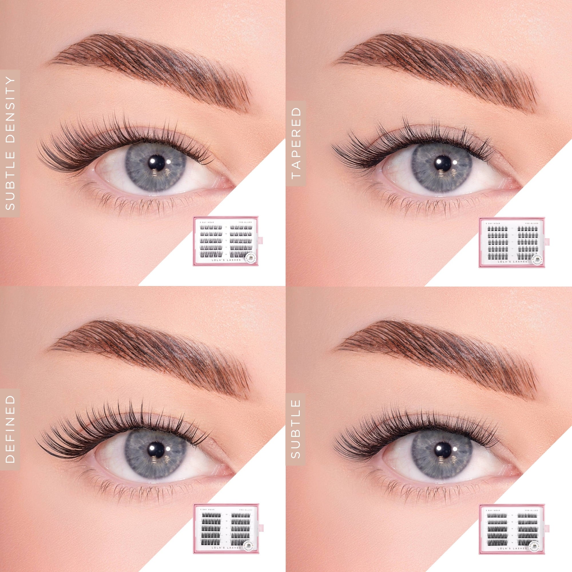 Pre-Glued Lashes Trio Refill Bundle