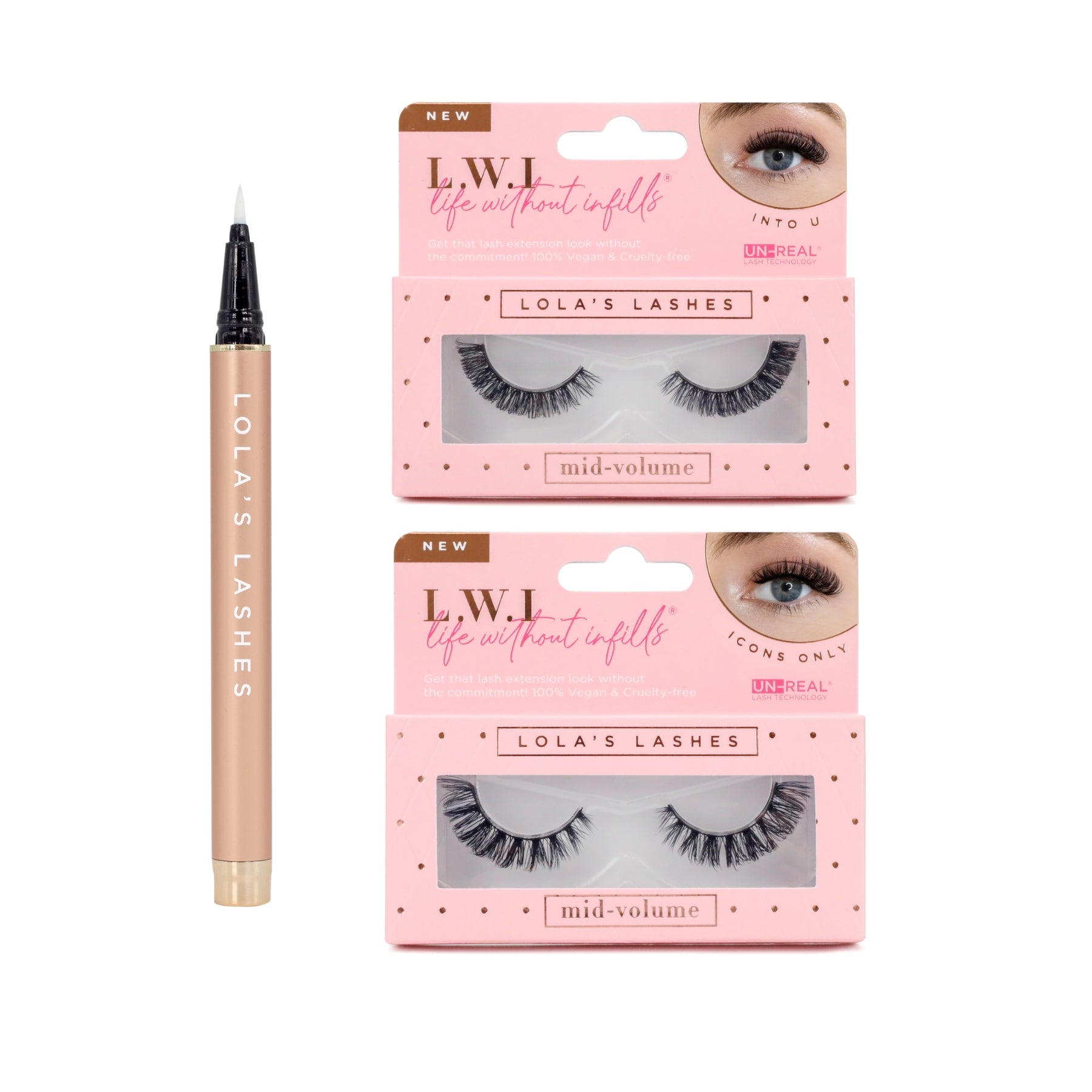 Russian Strip Lash Duo + Adhesive Pen Set