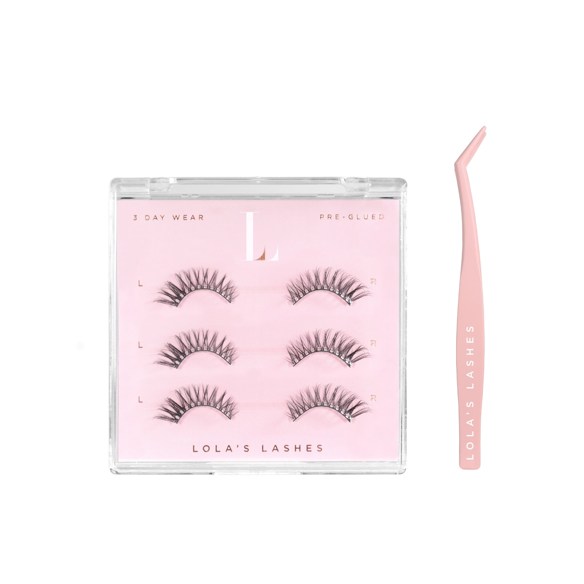 Bare Pre-Glued Half Lashes Set