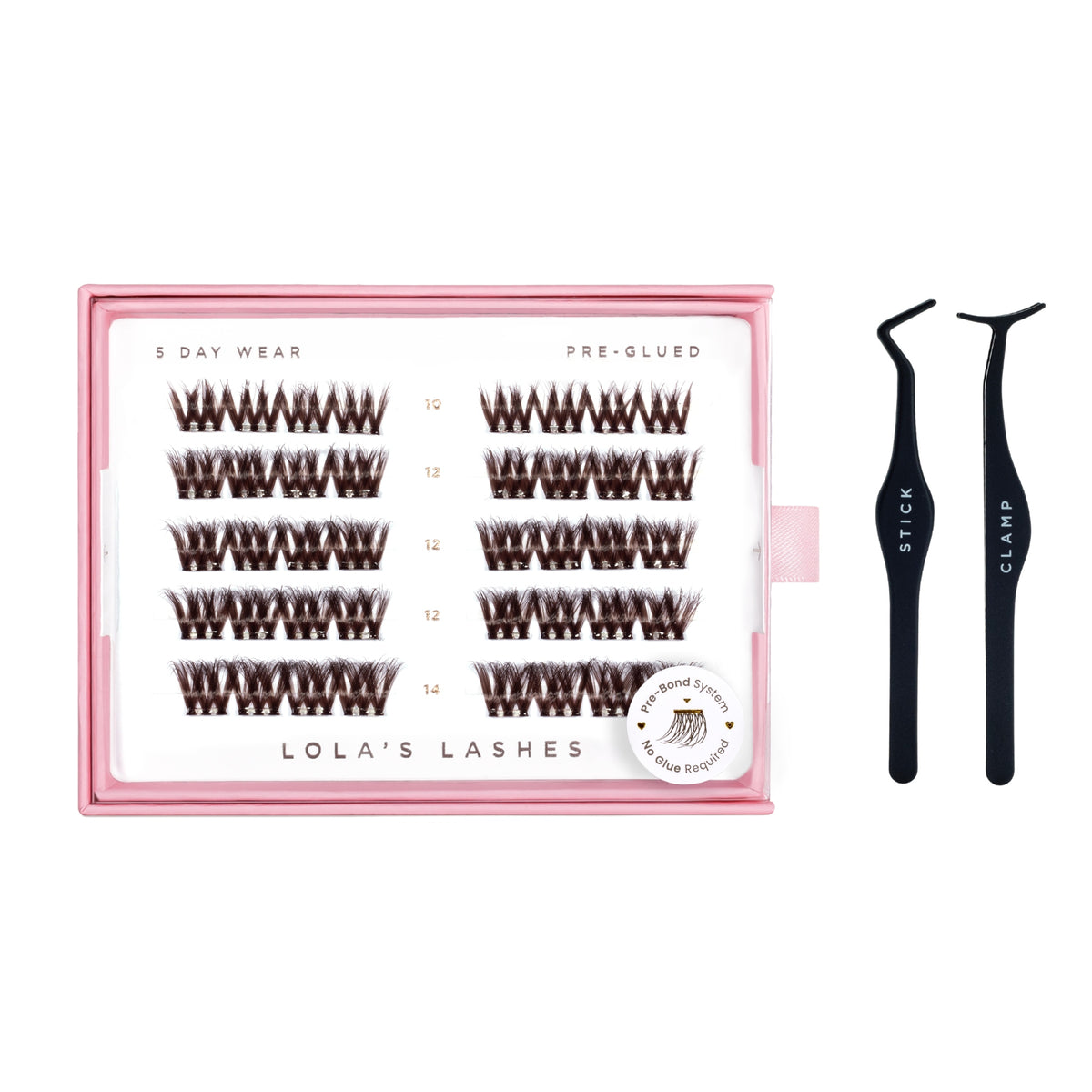 Bold Definition Dark Brown Pre-Glued Lashes Set