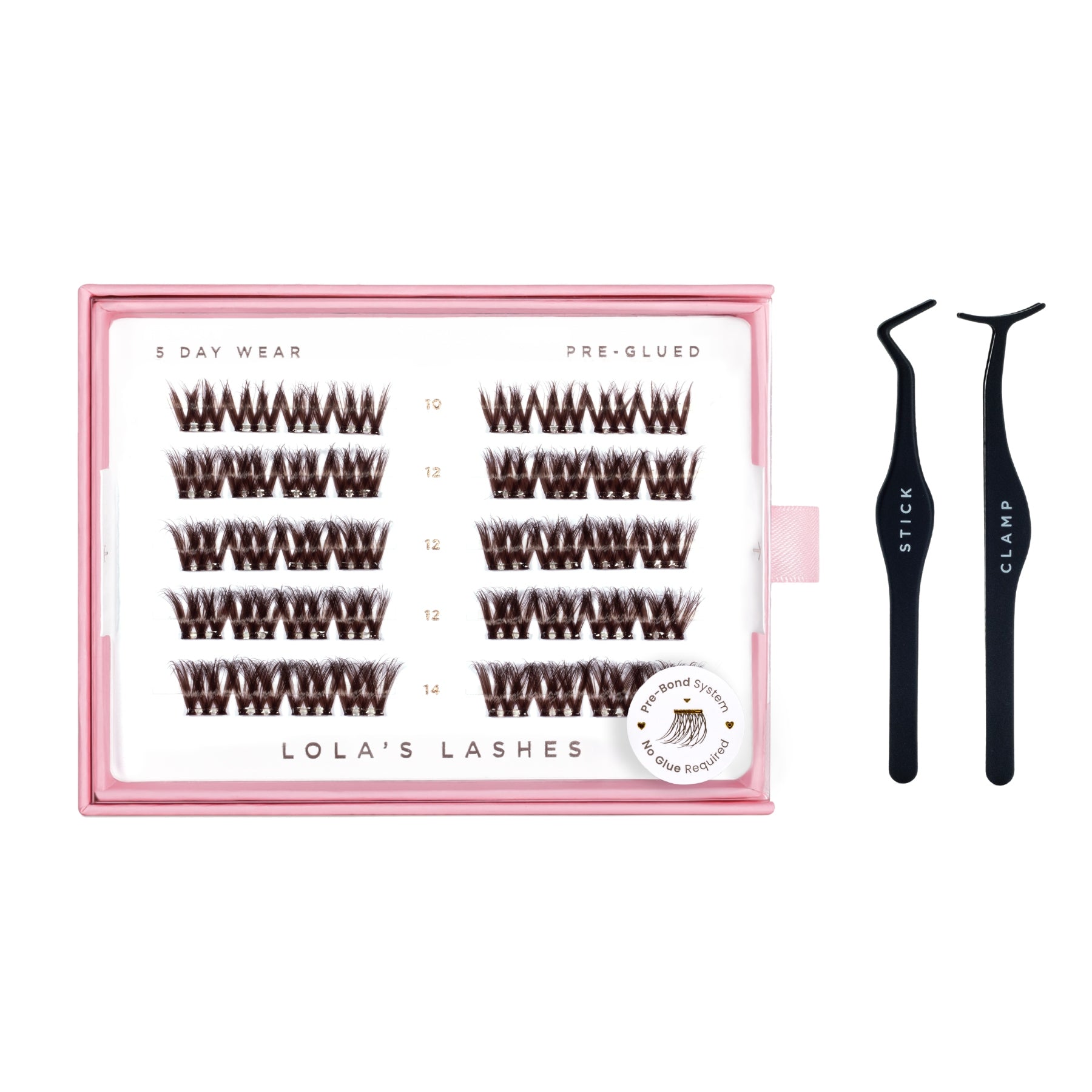 Bold Definition Dark Brown Pre-Glued Lashes Set