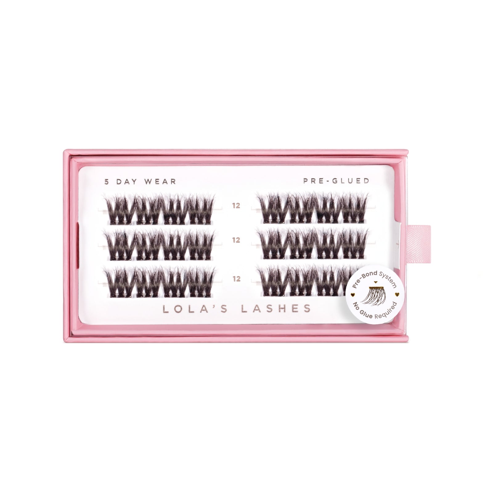 Bold Definition Brown Single Length Pre-Glued Lashes