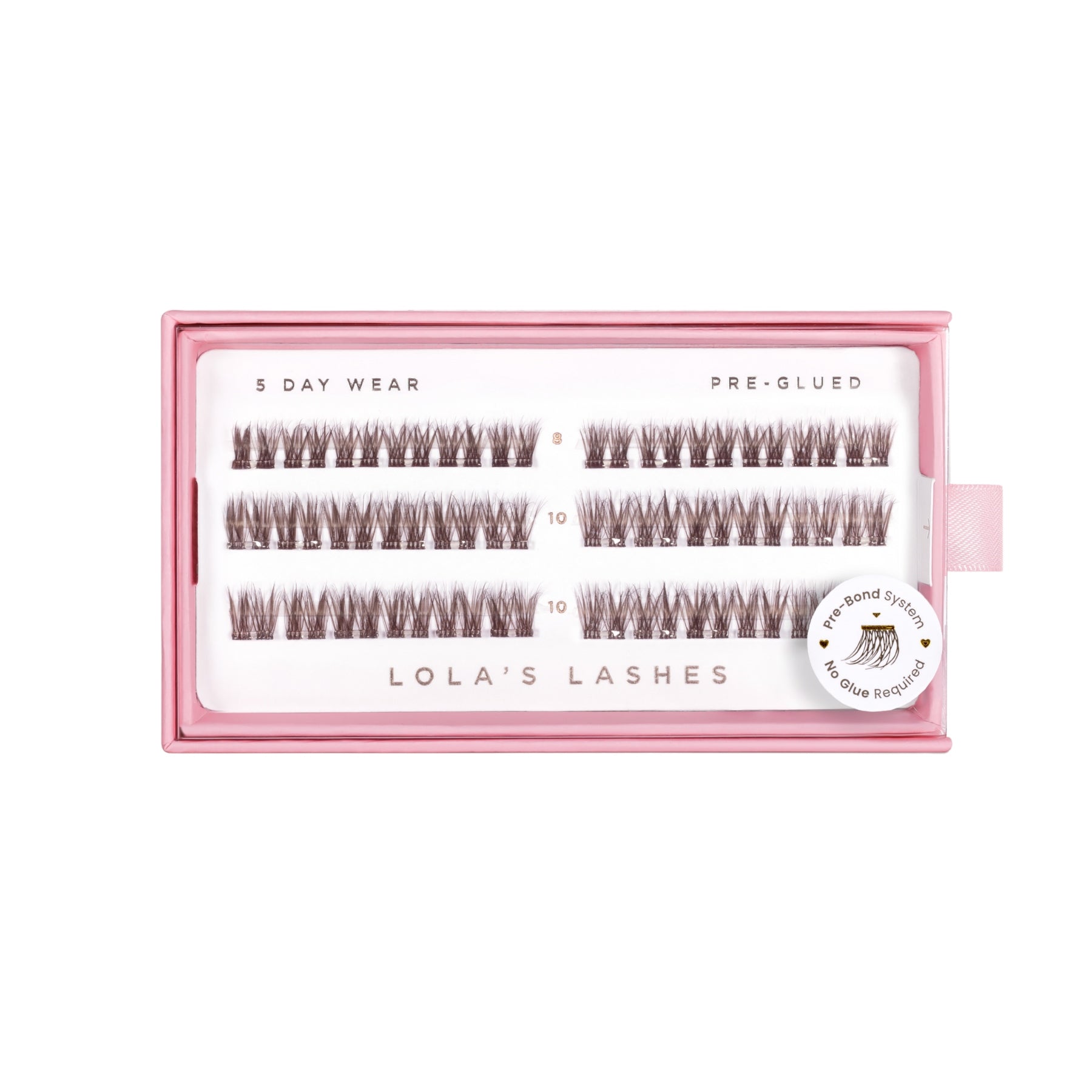 Soft Cocoa Dark Brown Pre-Glued Petite Pack