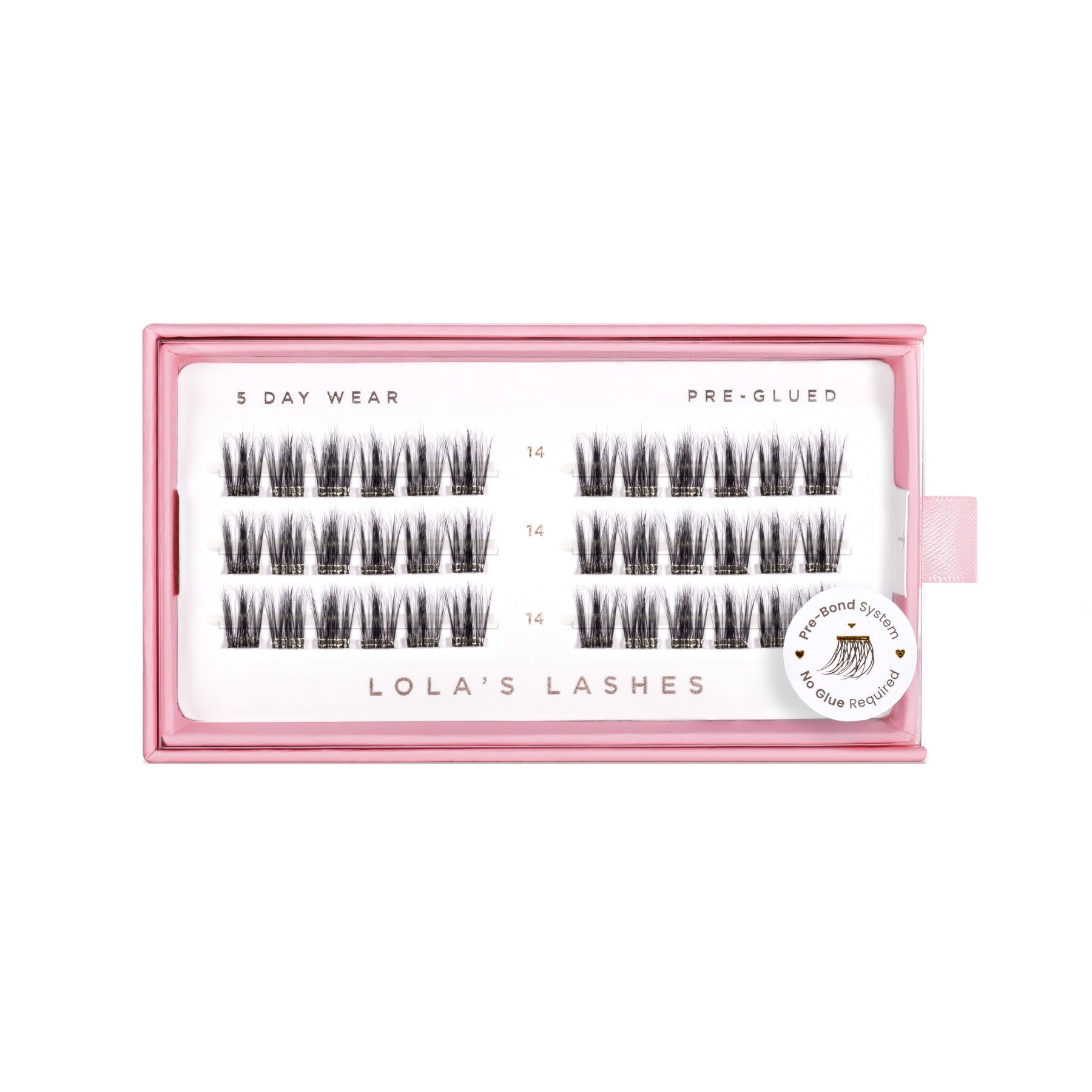 Feathered Single Length Pre-Glued Lashes