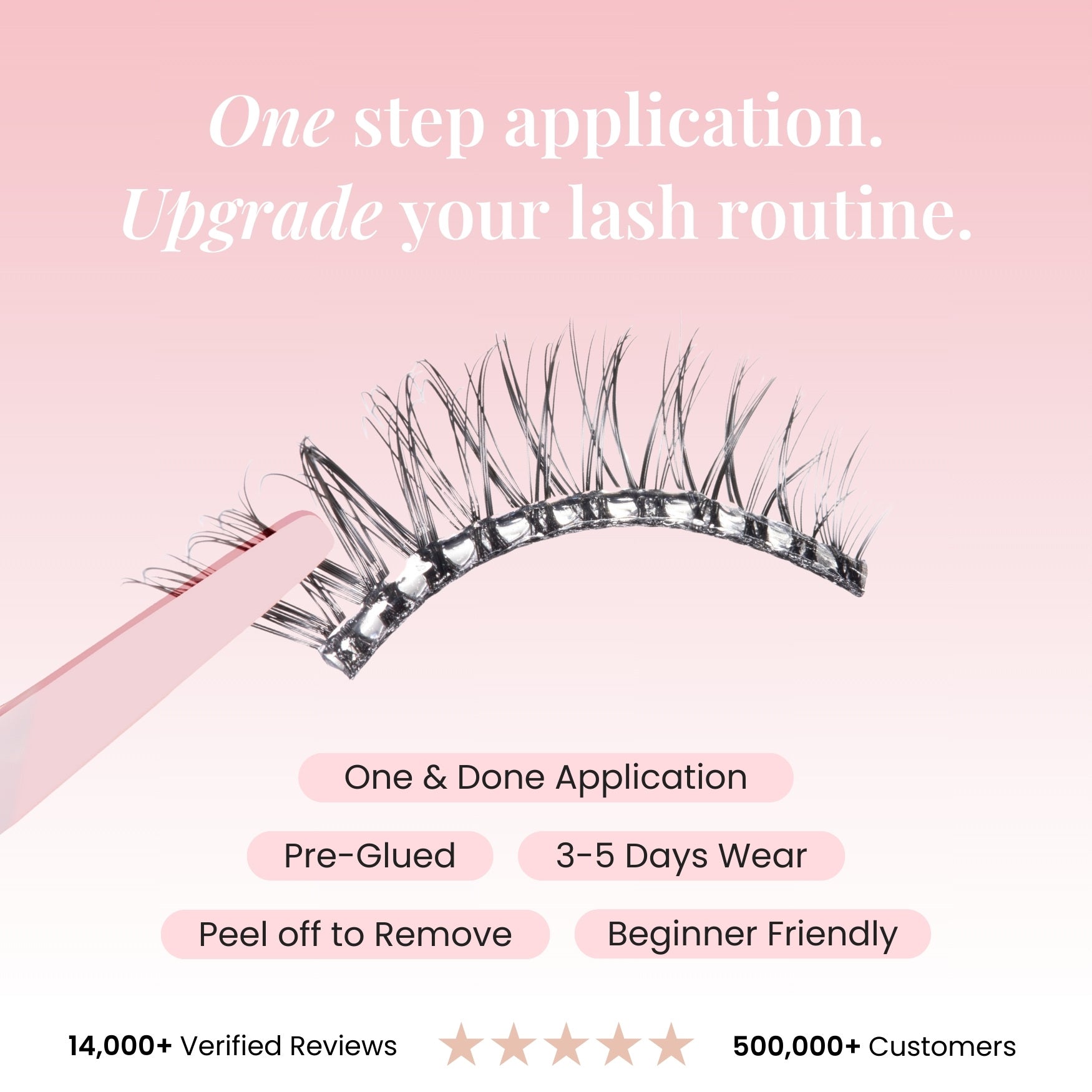 Pre-Glued Half Lashes Multipack Set