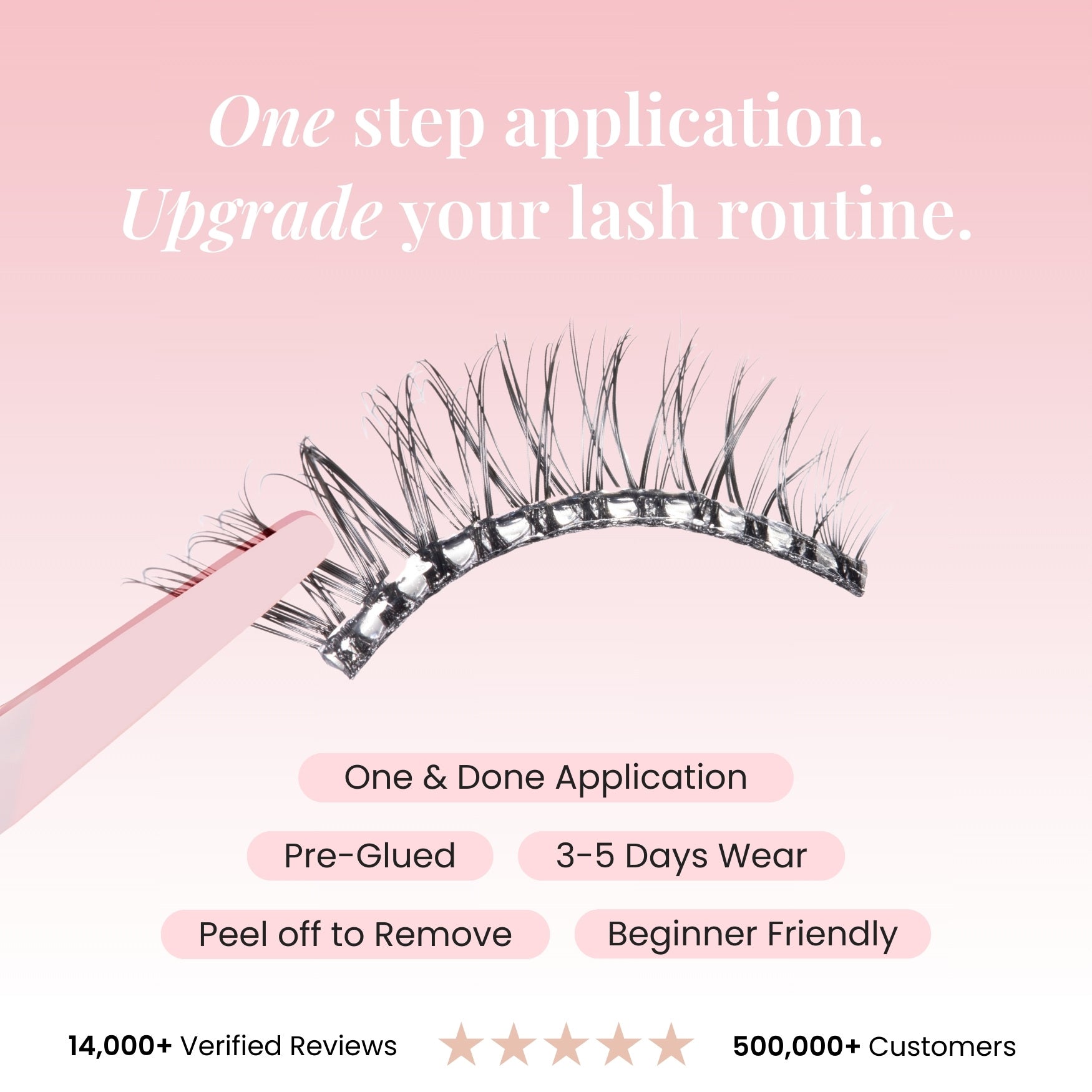Velvet Volume Dark Brown Pre-Glued Half Lashes Set