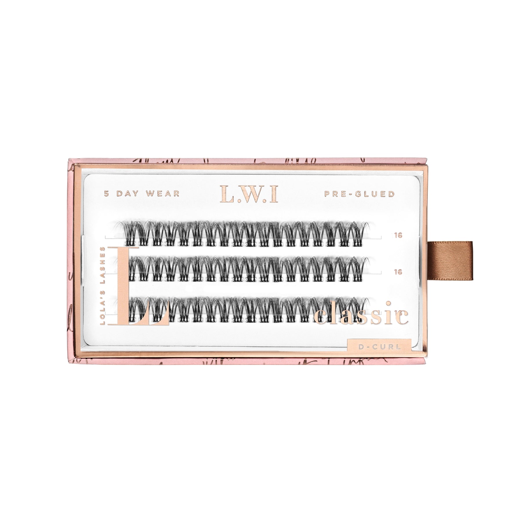 LWI Classic Single Length Pre-Glued Lashes