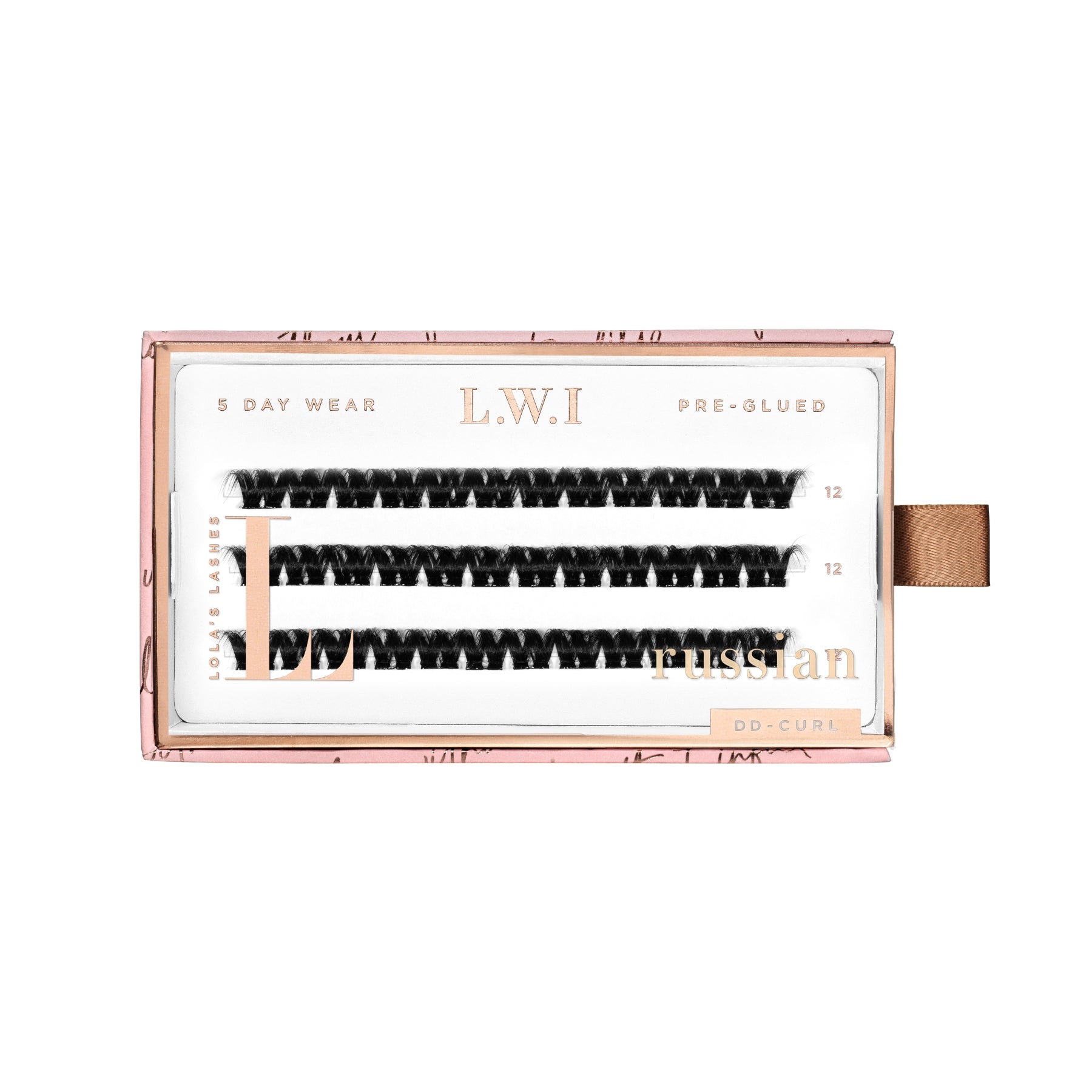 LWI Russian Volume Single Length Pre-Glued Lashes