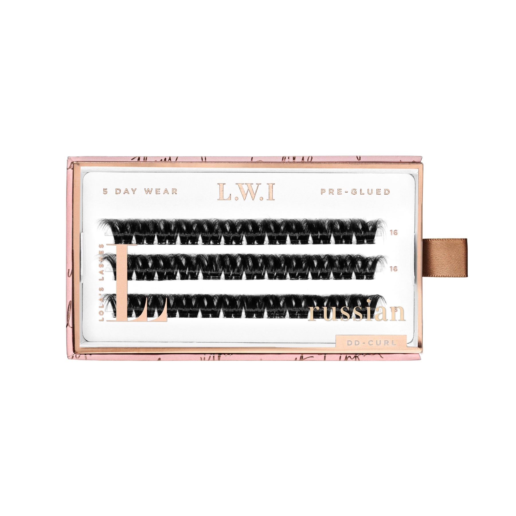 LWI Russian Volume Single Length Pre-Glued Lashes