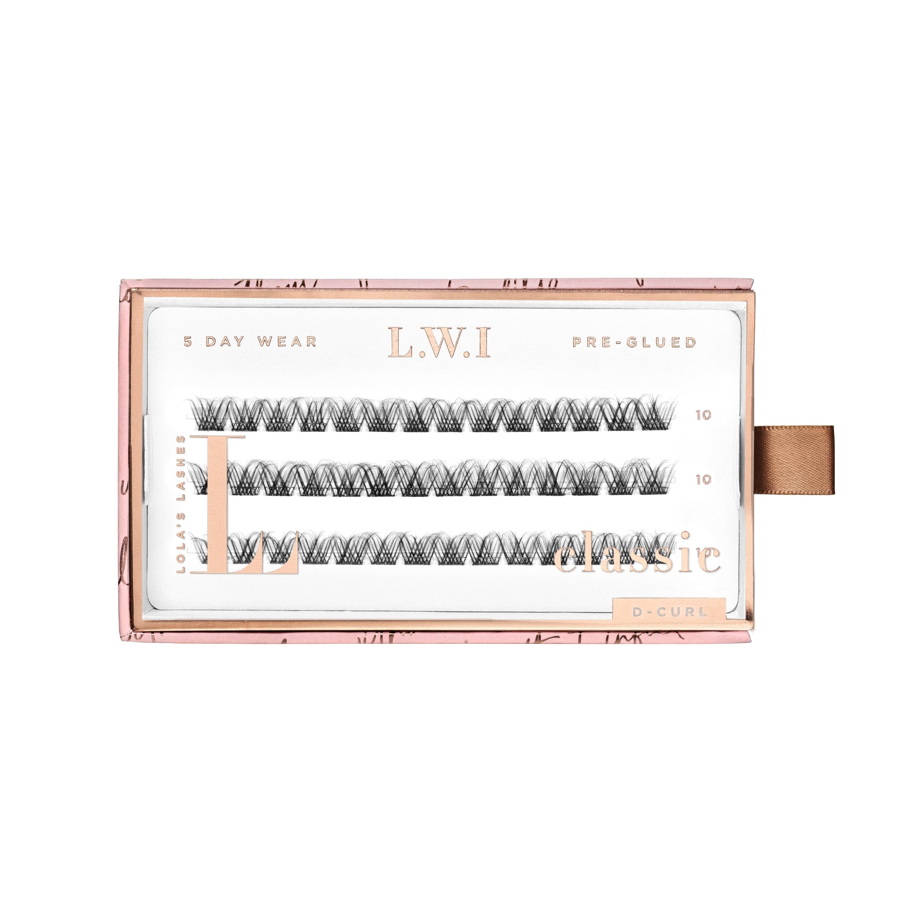 LWI Wispy Classic Single Length Pre-Glued Lashes