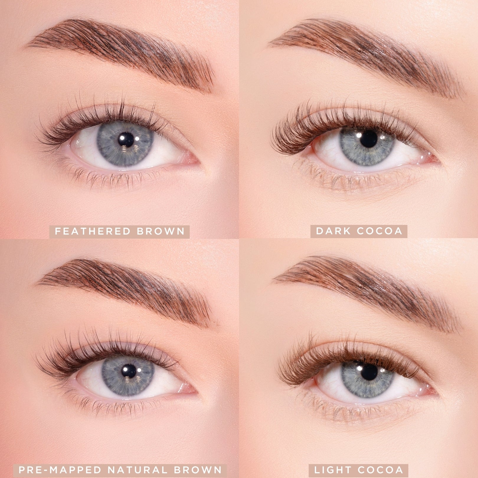 Soft Definition Dark Brown Pre-Glued Lashes Set