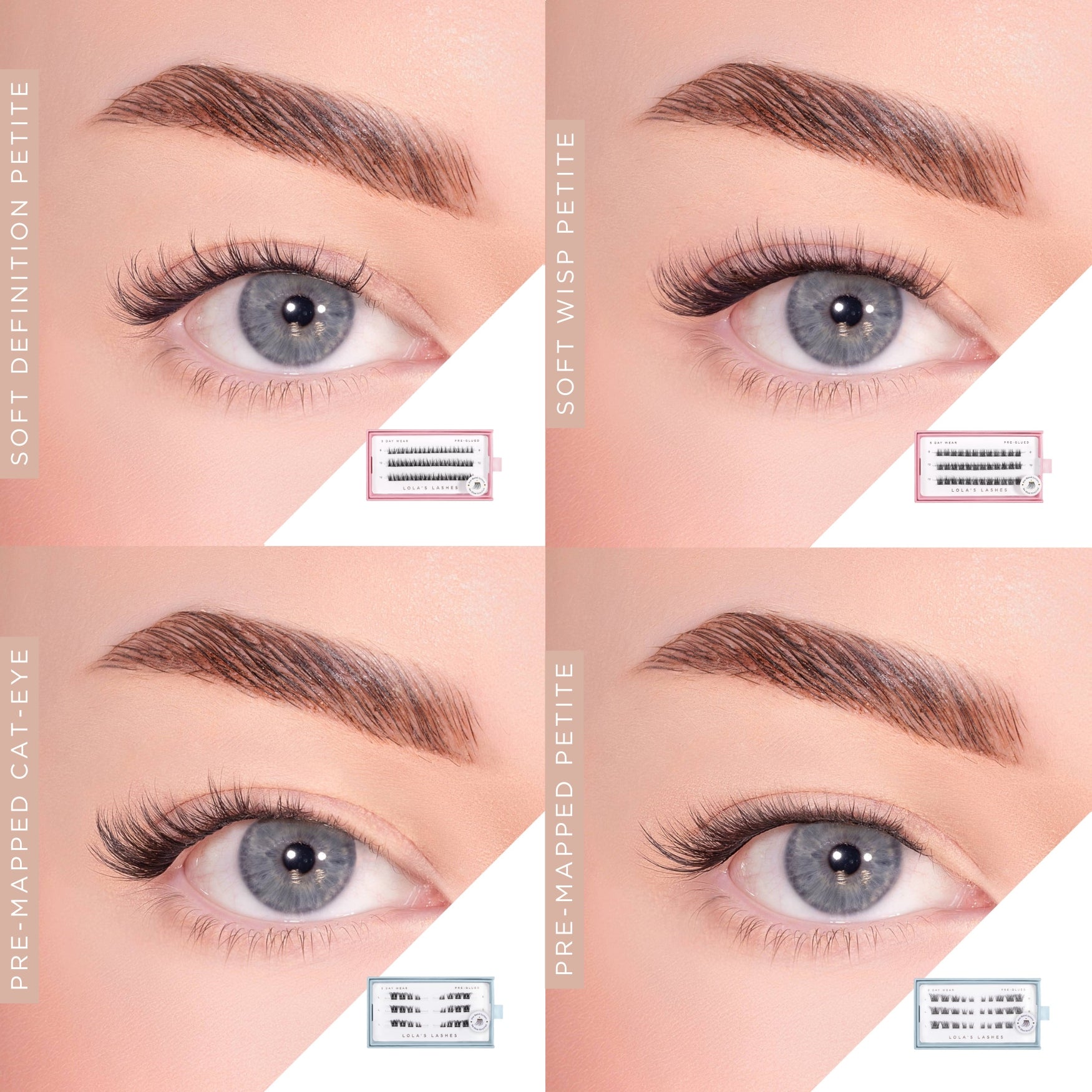 Pre-Glued Lashes Trio Refill Bundle
