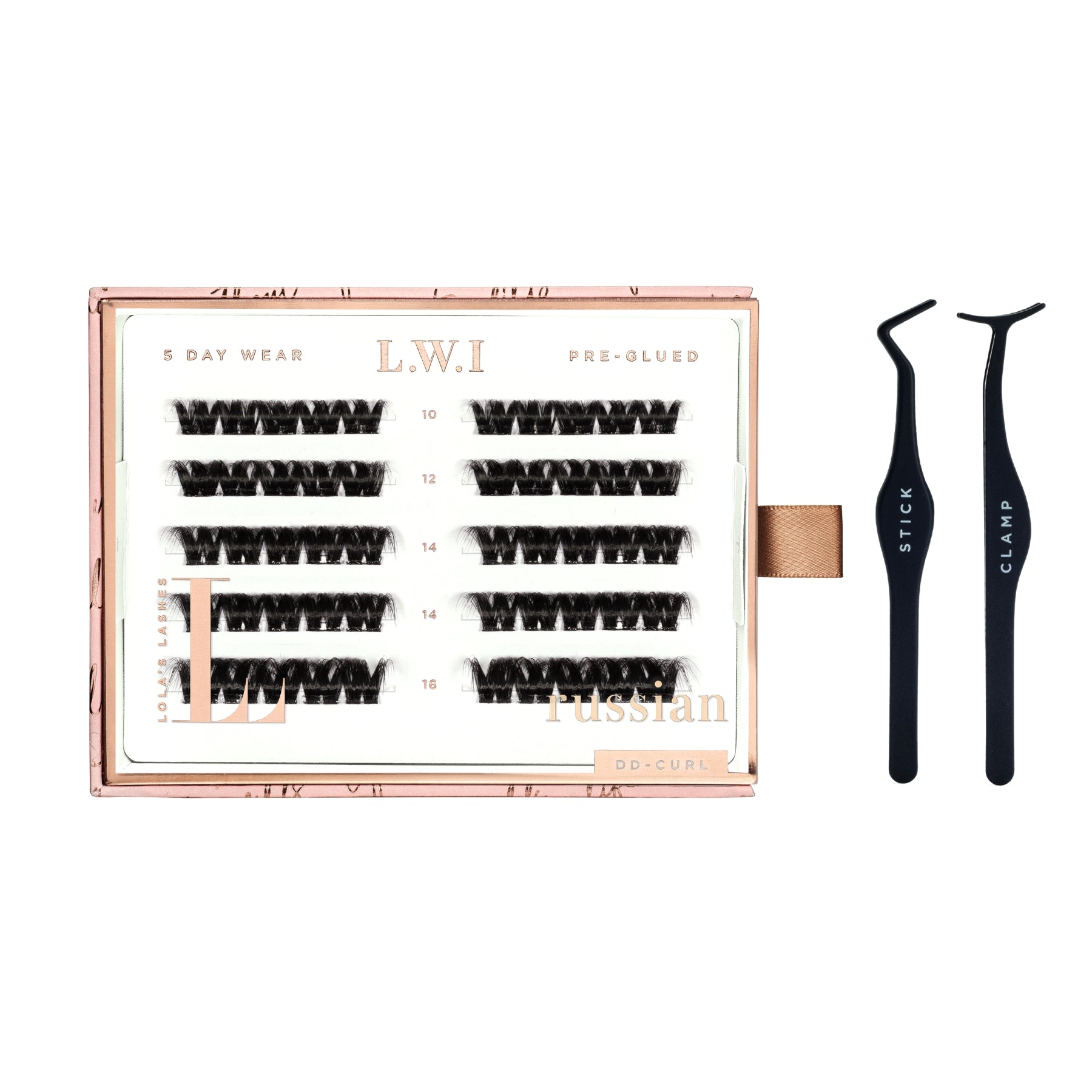 LWI Russian Volume Pre-Glued Lashes Set