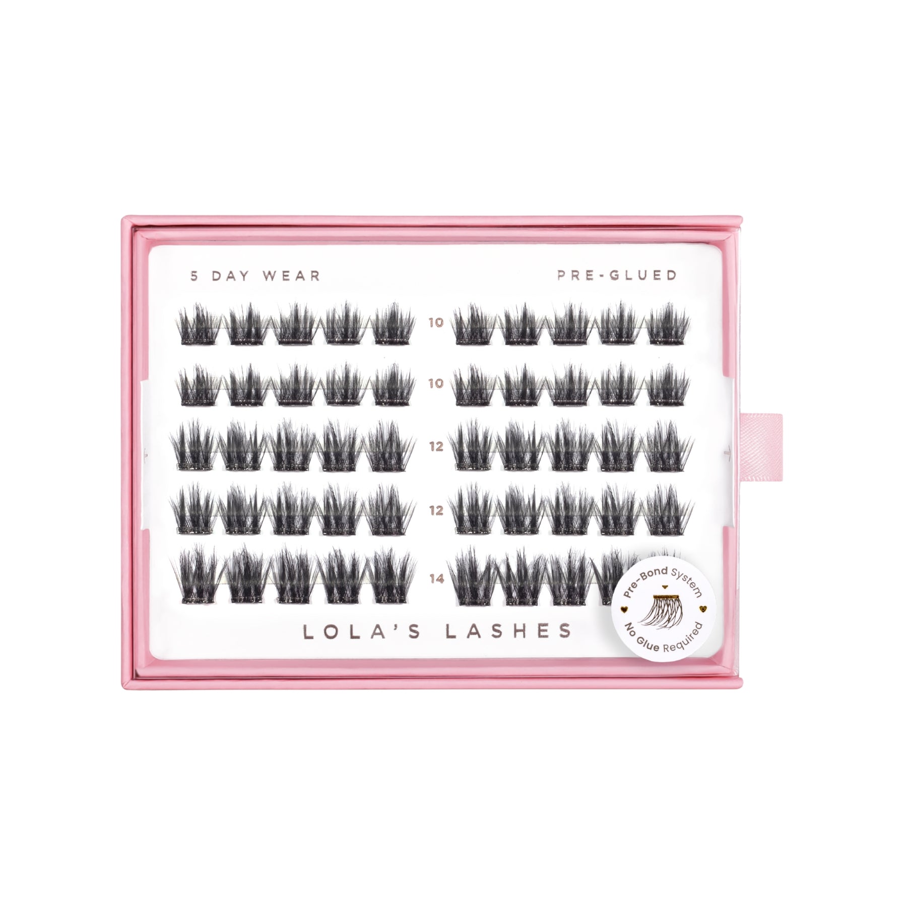 Satin Volume 5 Rows Mixed Lengths