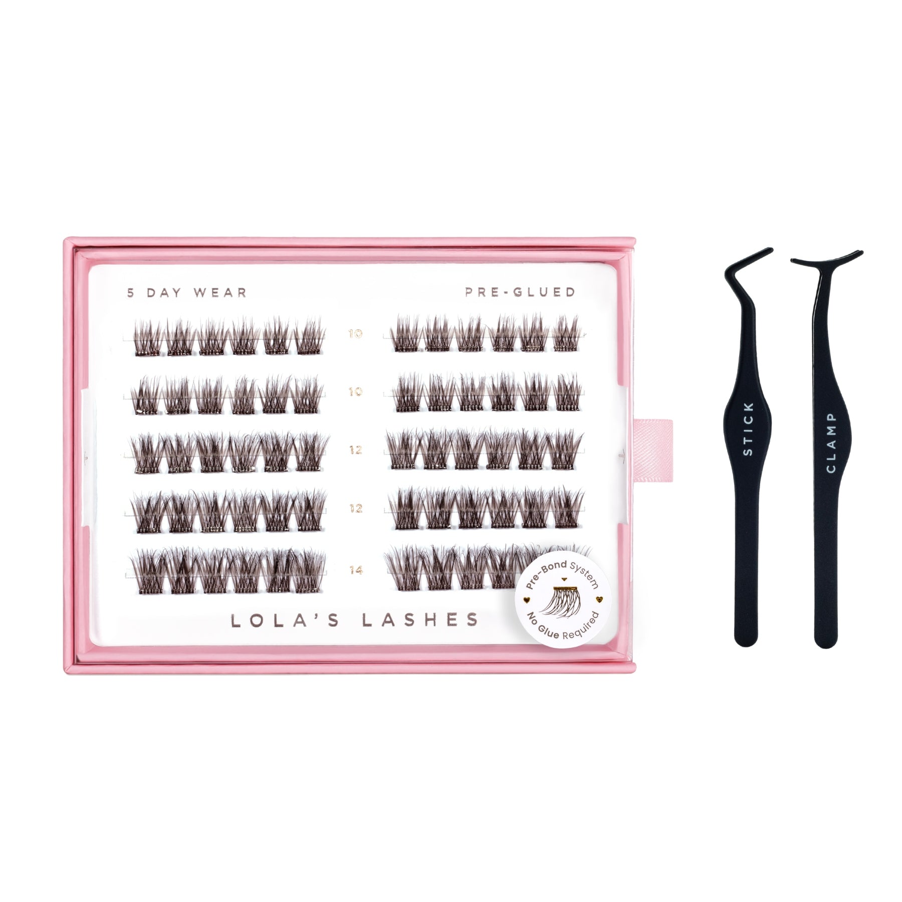 Soft Wisp Dark Brown Pre-Glued Lashes Set