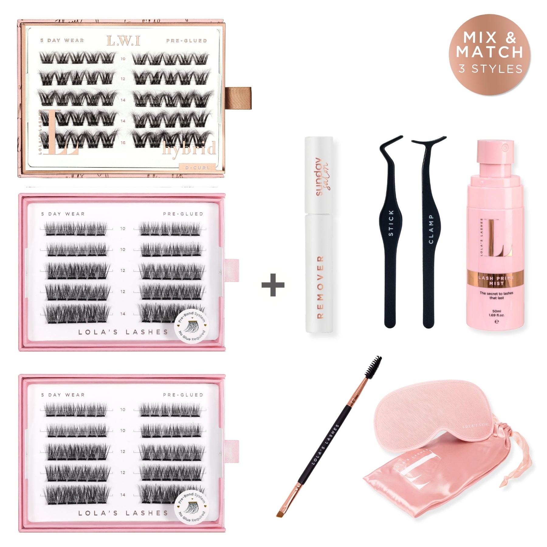 Pre-Glued Trio Starter Bundle With Accessories