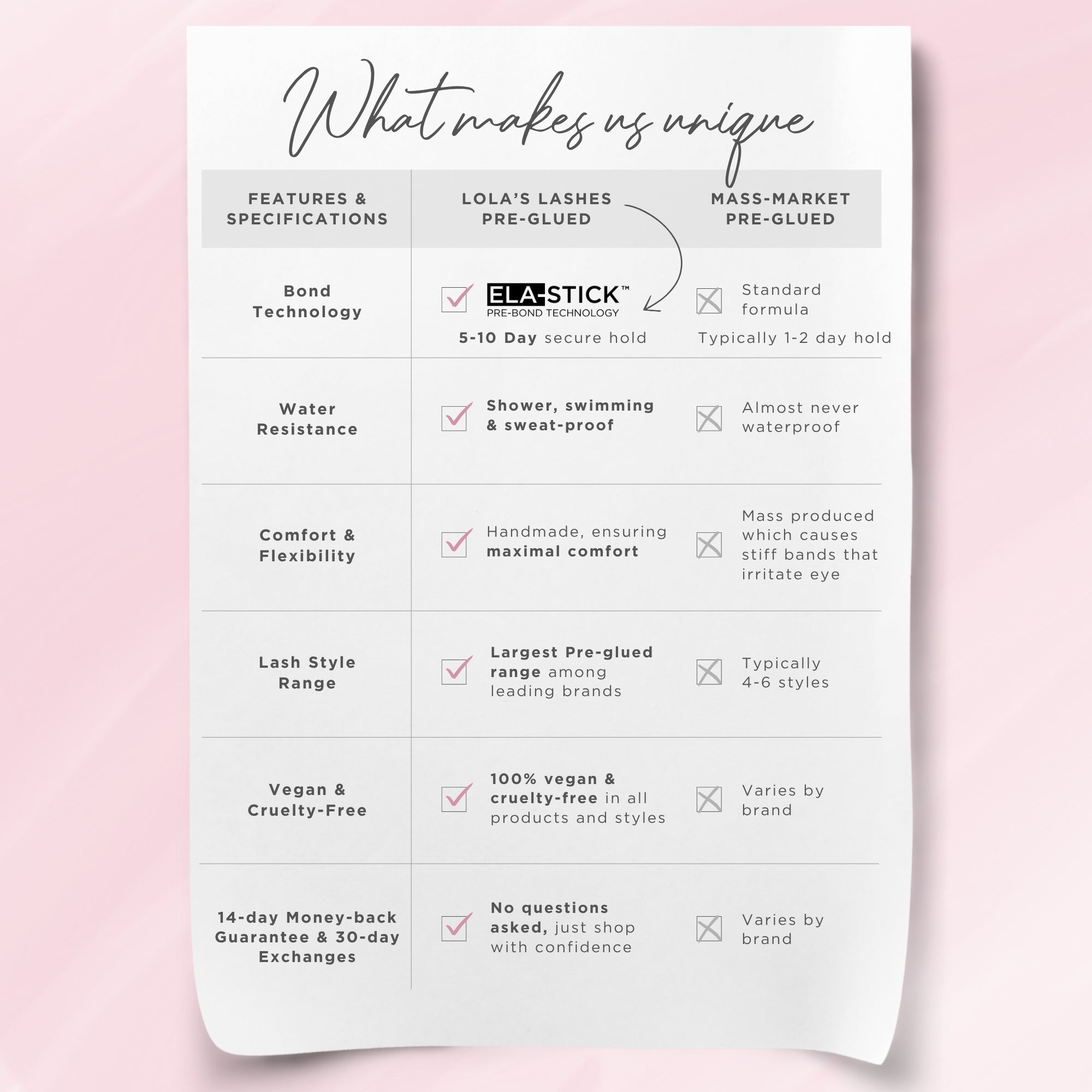 Bold Definition Single Length Pre-Glued Lashes