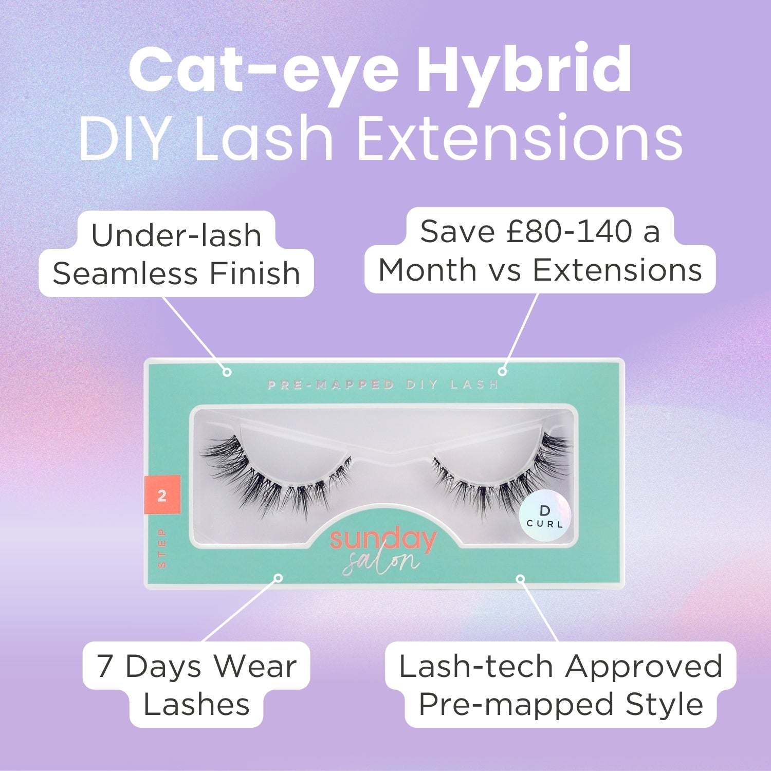 Cat-eye Hybrid DIY Lash Extensions - Lola's Lashes