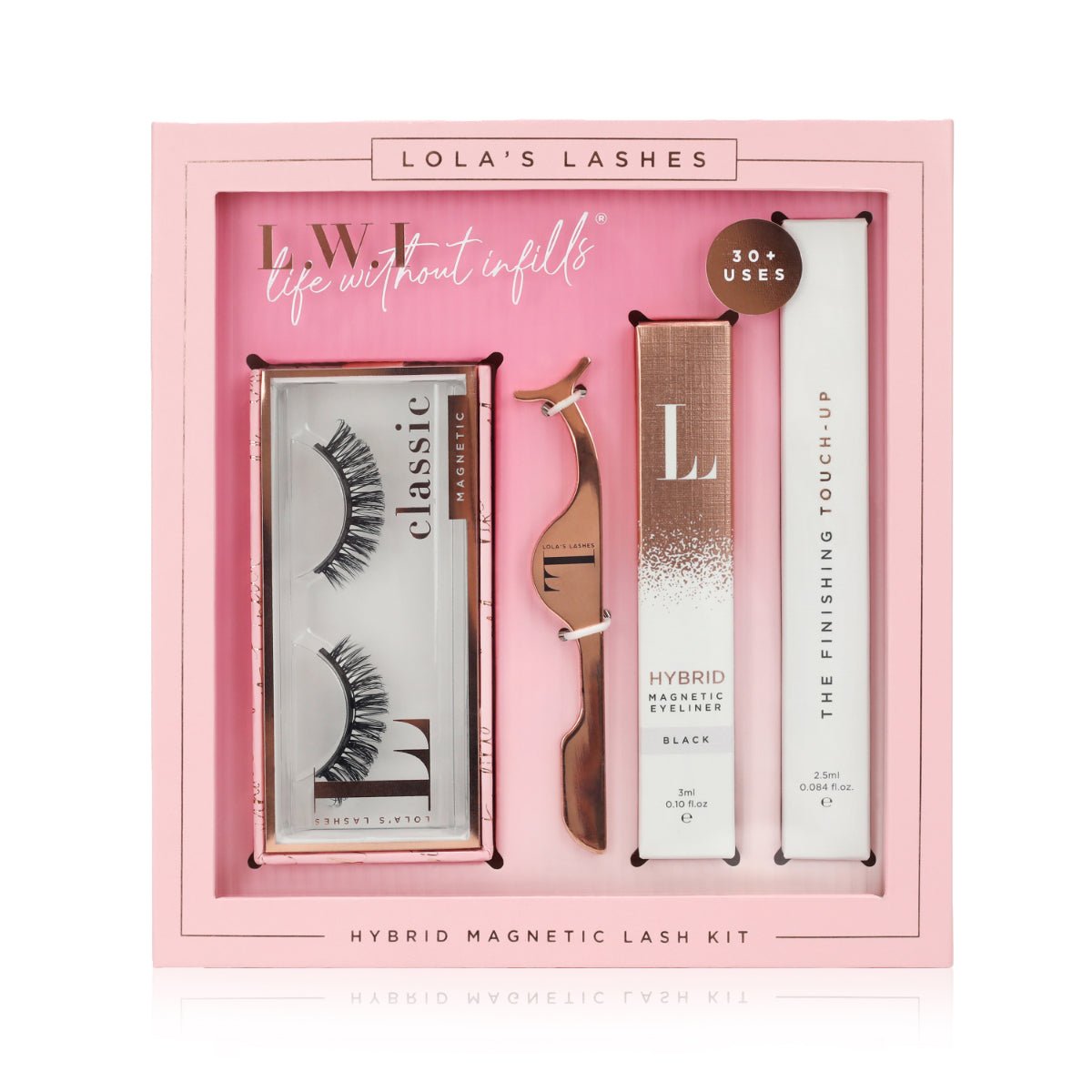 L.W.I Worth It Russian Hybrid Magnetic Lash & Liner Set - Lola's Lashes